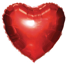 Hjerte folieballon 1 stk. B38 x H38 cm